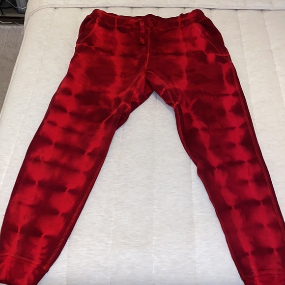 Red tie dye joggers - Picture 2 of 5
